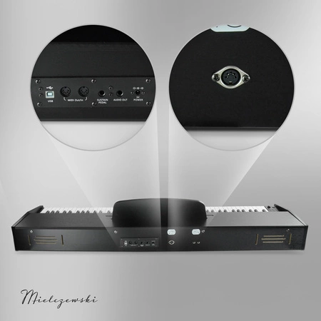 Zestaw: Pianino cyfrowe 88 klawiszy Aria I Mielczewski+ dedykowany pokrowiec