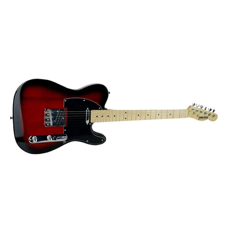 Gitara elektryczna - kompletny zestaw -Golden Guitar TEEG-30 Czarno-czerwona Telecaster