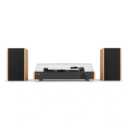 Gramofon z głośnikami vintage RP335BB jasny brąz Audizio