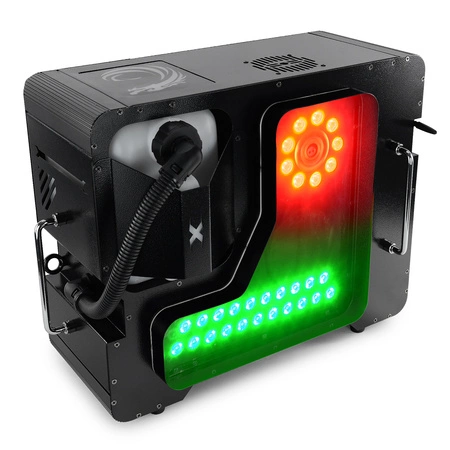 Zestaw: Wytwornica dymu pionowego i poziomego ARES 3000LED Firefog+ płyn 5l