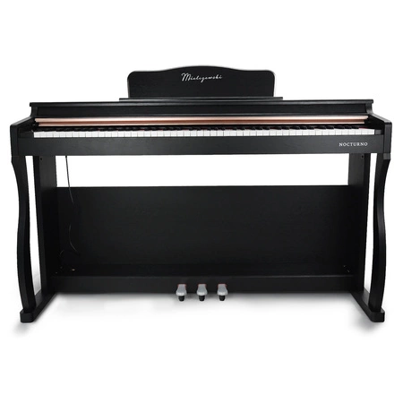 Pianino cyfrowe ze statywem 88 dynamicznych klawiszy NOCTURNO czarne Mielczewski