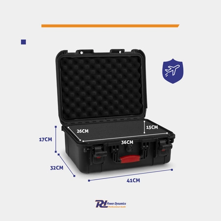 Uniwersalna walizka transportowa Power Dynamics GIGCase66R Heavy Duty - Seria R - IP67 - czarna