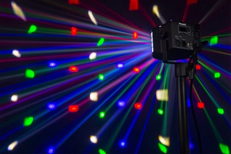 Efekt LED 2w1 z efektem Derby i stroboskopowym DerbyStrobe Beamz