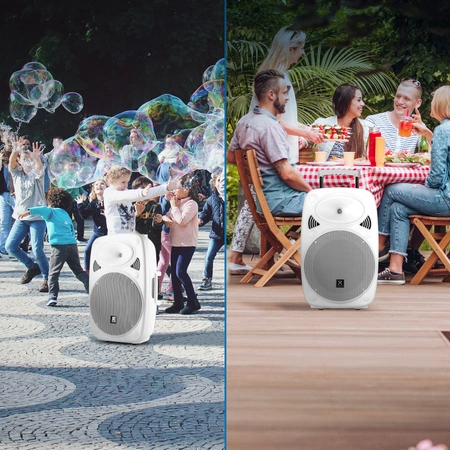 Kolumna z mikrofonami/ nagłośnienie mobilne Verve46 15”Vonyx biały