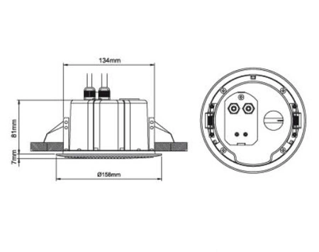 Głośnik sufitowy 1szt CSF5 5” 100V Power Dynamics