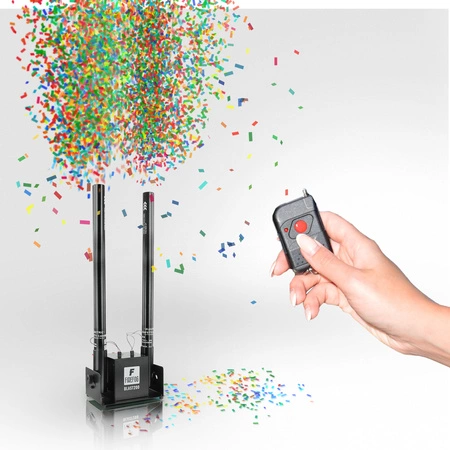 Podwójna elektryczna wyrzutnia konfetti pilot BLAST200 Firefog