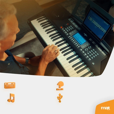 Keyboard MIDI PRO 61 klawiszy czułych na nacisk Rhapsody61P Max