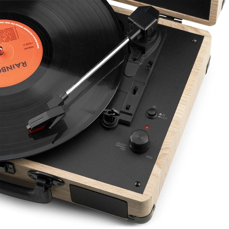 Gramofon w walizce z BT In/Out RP116LW Audizio jasne drewno