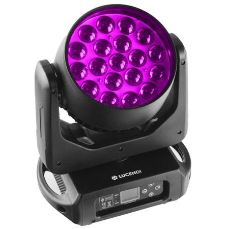 Zestaw: 2x Głowa ruchoma WASHY285 Lucendi+ Case