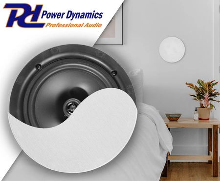 Niskoprofilowy głośnik sufitowy 1szt NCBT601 BT 6,5" biały