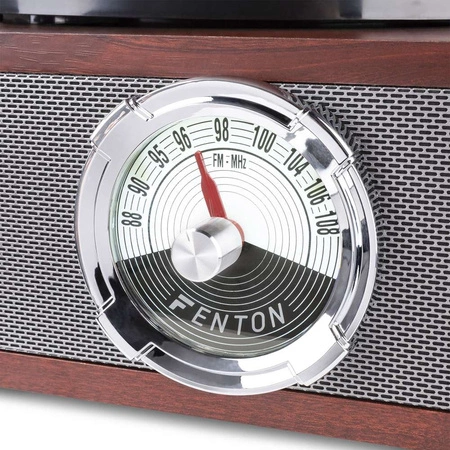 Gramofon RP180 Fenton głośniki USB BT FM brązowy