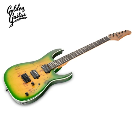 Gitara elektryczna superstrat -Golden Guitar Strat2 zielony