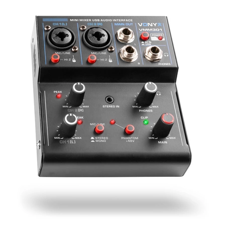 Mikser 3-kanałowy USB VMM301 Vonyx