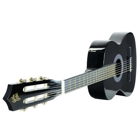 Zestaw: Gitara klasyczna 4/4 38" kolor czarny Golden Guitar+ akcesoria+ 2x statyw+ podnóżek gitarowy
