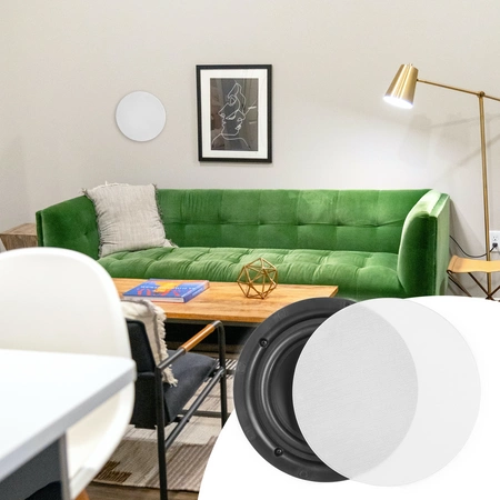 Niskoprofilowy głośnik sufitowy 1szt NCBT601 BT 6,5" biały