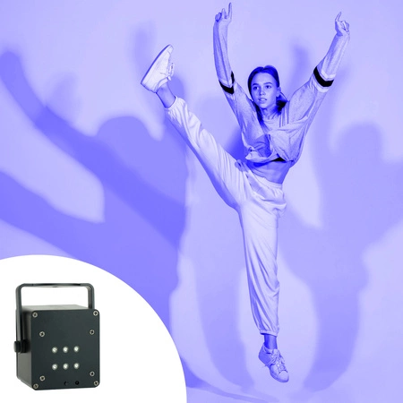 Bateryjny efekt oświetleniowy LED TINYLED-RGB-STROBE