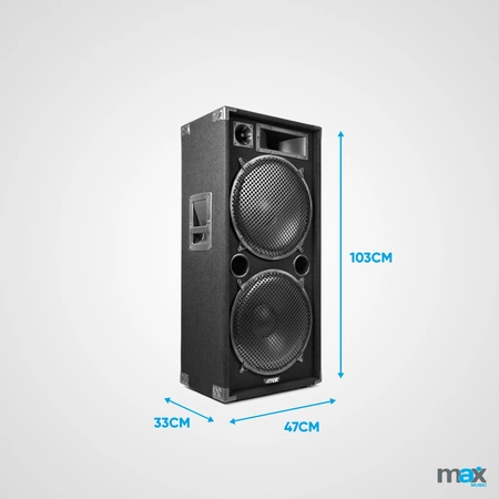 Zestaw: 2x Kolumna Pasywna MAX215 2x15"- 2000W zestaw