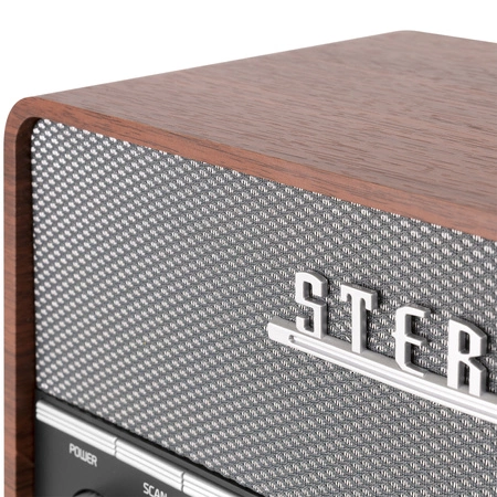 Przenośne radio stereo z budzikiem Audizio Corno DAB+ FM BT szary