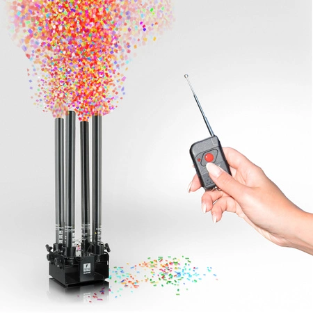 Poczwórna elektryczna wyrzutnia konfetti BLAST400 Firefog