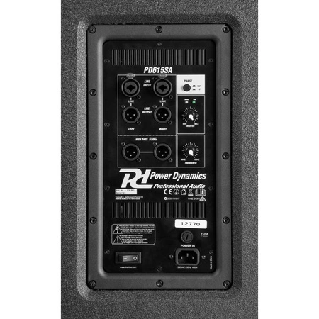 Subwoofer aktywny 15'' 500W PD615SA Power Dynamics