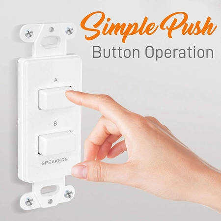 Przełącznik głośników Power Dynamics PDWS2 - A/B/AB 100W