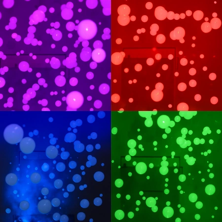 Wytwornica dymu i baniek z diodami RGBW Cyclone400