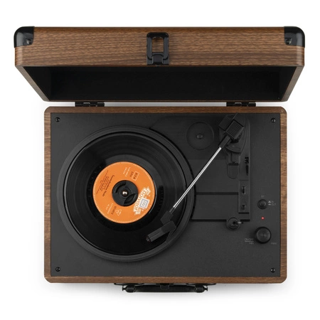 Gramofon w walizce z BT In/Out RP116W Audizio brązowy