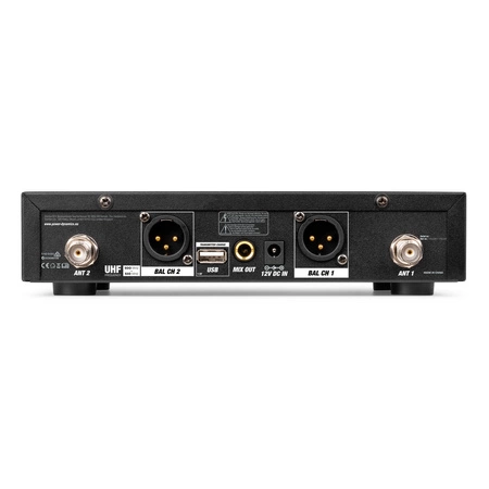 Zestaw mikrofonów bezprzewodowych UHF 2x doreczny + stacja Power Dynamics