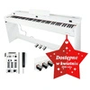 Pianino cyfrowe ze statywem 88 dynamicznych klawiszy ETIUDA białe Mielczewski