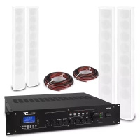 System wewnętrznych głośników 4 x ICS8 40W 100V z wzmacniaczem