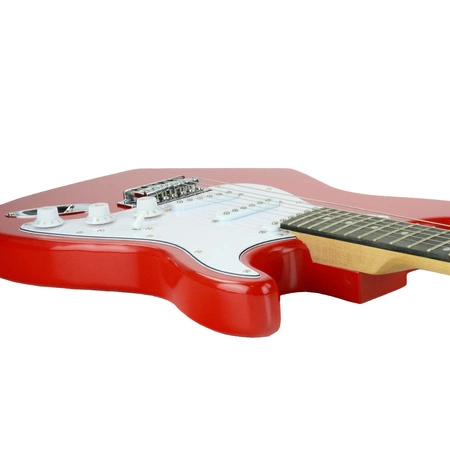 Gitara elektryczna - kompletny zestaw -Golden Guitar STEG-20 Czerwona Stratocaster