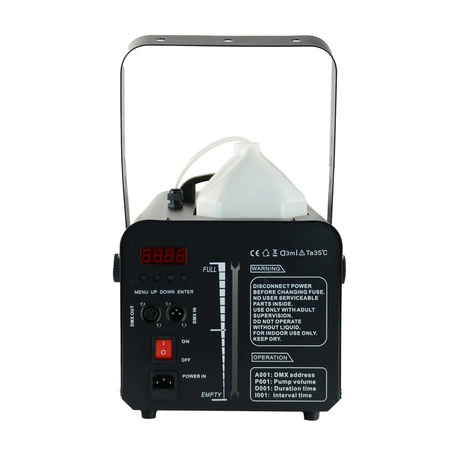Zestaw: Wytwornica śniegu 1500W Snow1500 DMX pilot Firefog + płyn 5L
