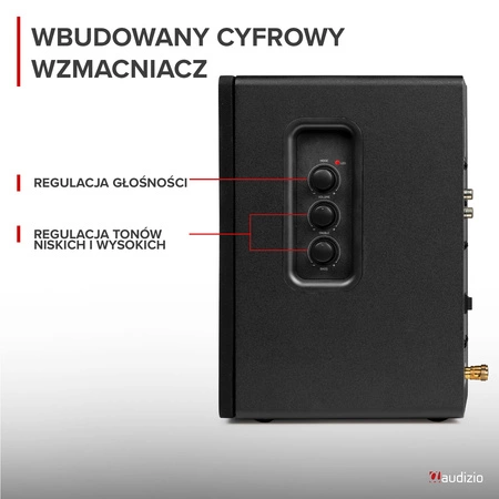 Zestaw aktywnych głośników półkowych KS01 80W, czarny