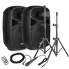 Zestaw nagłośnieniowy 400W Plug&Play VPS082A Vonyx pilot, mikrofon i statywy