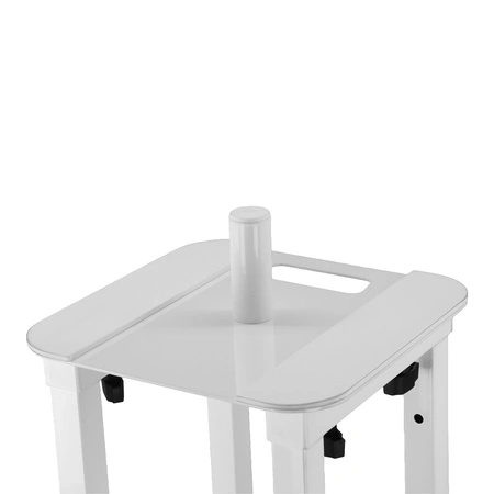 Biały totem 100-175cm PTS23W statyw sceniczny Dj z akcesoriami