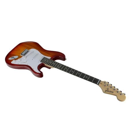 Gitara elektryczna - kompletny zestaw -Golden Guitar STEG-20 wiśniowa Stratocaster