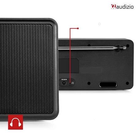 Stereofoniczne radio Monza 102.420 Audizio DAB+ czarne