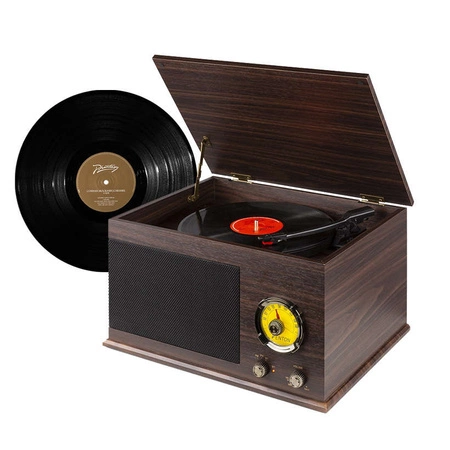 Gramofon RP173 Fenton Vintage USB BT FM brązowy+ winyl gratis