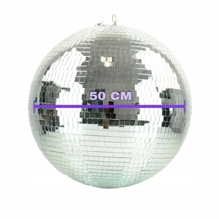 Zestaw: Kula lustrzana 50cm z napędem Firefog + Pinspot LED