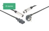 CX02-15 Kabel audio COMBI SHUKO XLR F / IEC F - XLR M. 15m PD Connex