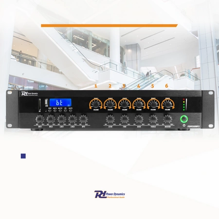 Zestaw nagłośnienia kolumnowego 100V Power Dynamics biały