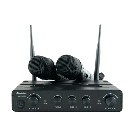 Zestaw mikrofonów bezprzewodowych doręcznych UHF+ stacja Audioport SU-750HH