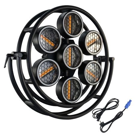 Zestaw: Reflektor retro R7 LED RGB COB + case transportowe