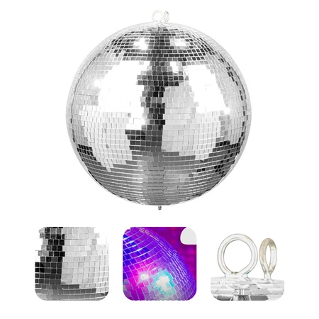 Zestaw: Kula lustrzana 40cm MB40 Fuzzix+ napęd+ pinspot