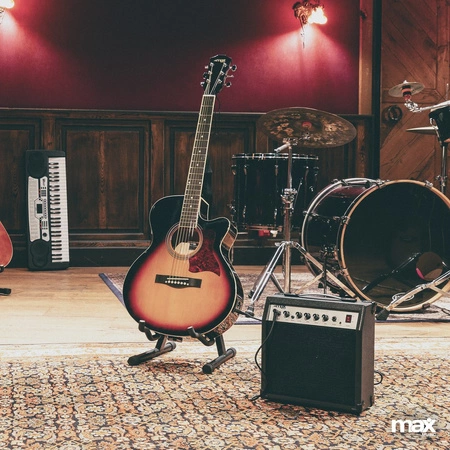 Zestaw: Gitara elektroakustyczna ShowKit Max sunburst+ wzmacniacz+ akcesoria