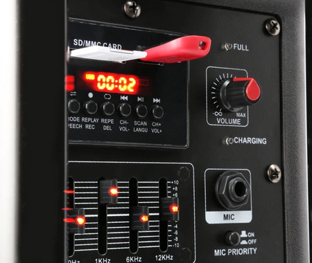 Kolumna mobilna z mikrofonem 250W Fenton FPS12