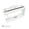 Pianino cyfrowe ze statywem 88 dynamicznych klawiszy ETIUDA białe Mielczewski