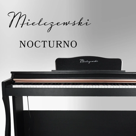 Pianino cyfrowe ze statywem 88 dynamicznych klawiszy NOCTURNO czarne Mielczewski