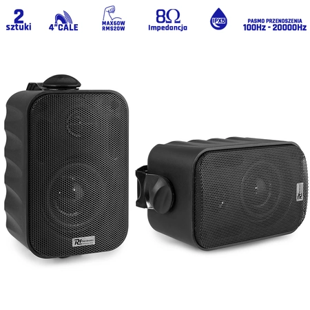 Kolumny instalacyjne 100V 3" 60W IPX5 PD BC30V czarne Power Dynamics