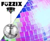 Zestaw: Kula lustrzana 30cm+ napęd bateryjny LED Fuzzix